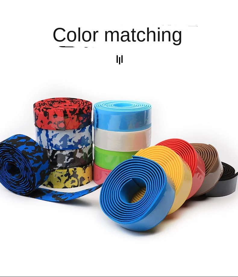 Bicycle Handlebar Tape Camouflage Anti-Slip Damping Cycling Road Bike Handle Belt Wraps with Bar End Plugs Colorful Handlebars image 5
