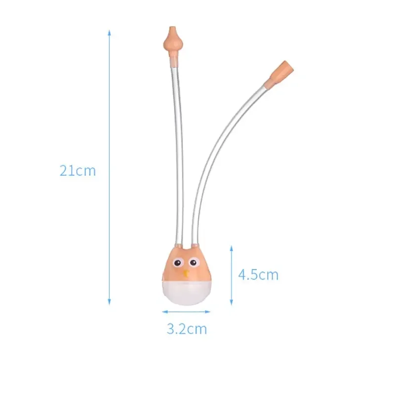 vvocci Baby Nasal Aspirator Mouth Suction Type Silicone Booger Suction PipeNasal Absorption Cleaner for Infant Anti Reflux