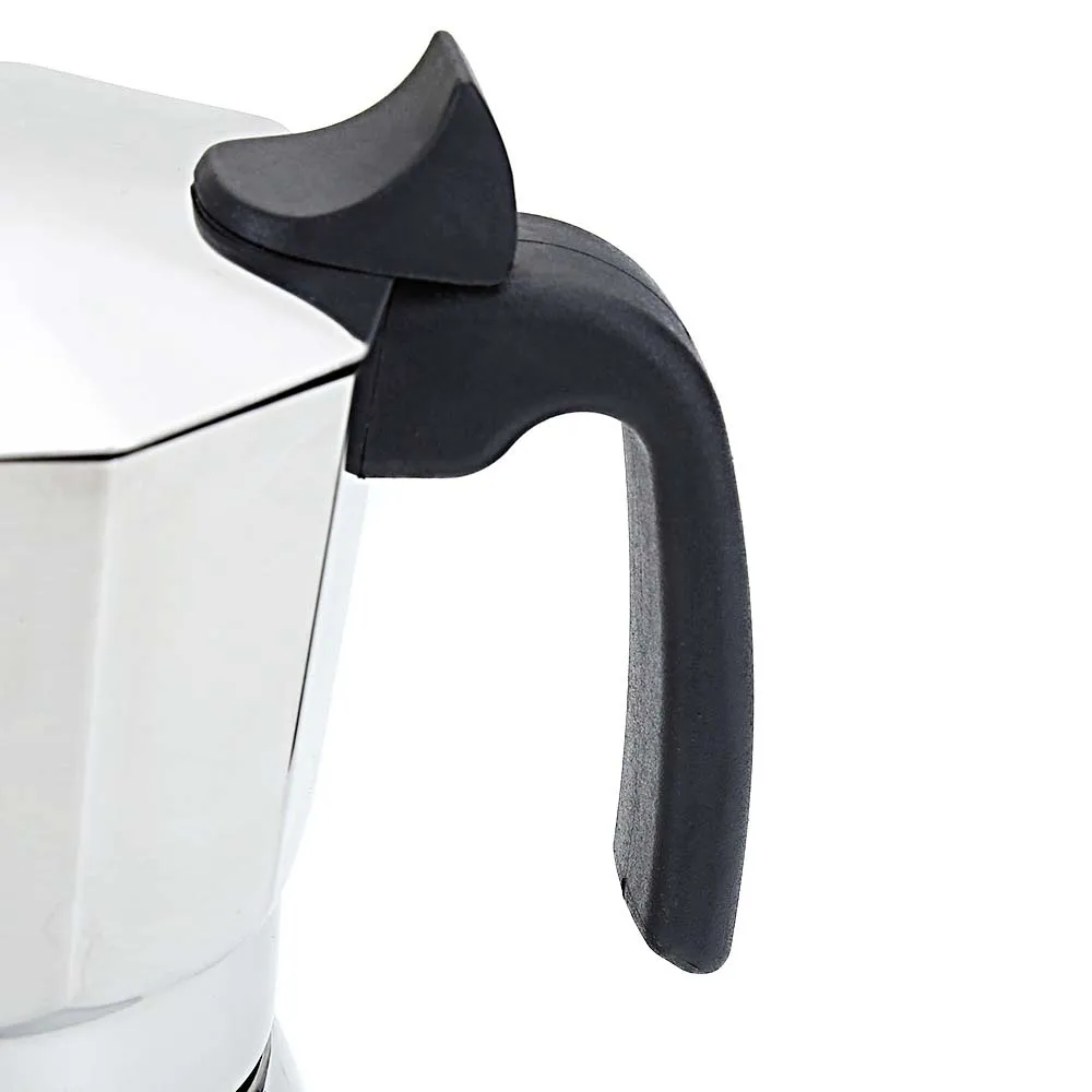 Cafetera Moka espesante de acero inoxidable, cafetera Espresso para el hogar, 6 tazas para estufa de Gas de inducción o estufas eléctricas
