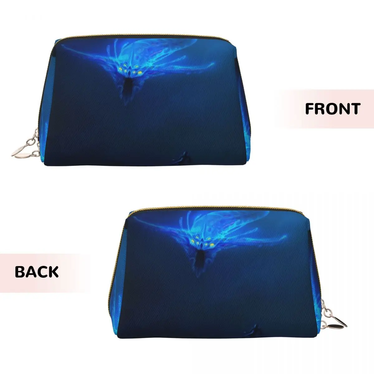 Subnautica- Ghost Leviathan Poster Women Cosmetic Bags Travel Makeup Organizer Pouch Toiletry Storage Dopp Kit Box