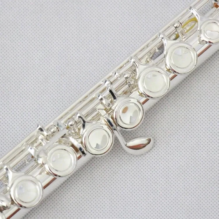 High Quality Flute Silver Plated Keys Flute Music Instrument Ebony Wooden Flute Woodwind Musical Instrument For Professional