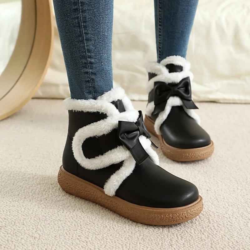 

ORCHALISA Женские ботильоны с вырезом на каблуке 4 см, на плоской платформе 2 см, большой размер 31 32 33 40 41 42 43 US12 12 см, для вечеринки, снега