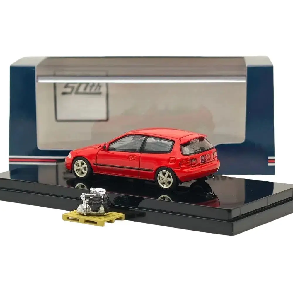 HJ 1/64 para (EG6) Sir-S con modelo de pantalla de motor Milano Red HJ641017SR modelos fundidos a presión colección de coches