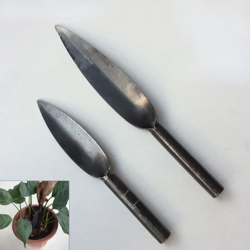 Carbon Steel Willow Leaf Shovel Succulent Plants Planting Loose Soil Tool Outdoor Digging Shovel Household Gardening Tools