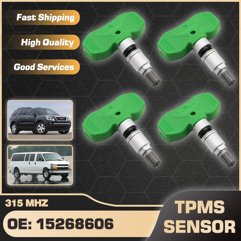 

For GMC Acadia 2007-2008 GMC Savana 1500 2500 3500 4500 2008-2009 TPMS Tire Pressure Sensor 15268606 20925924 5S8099 315 MHz