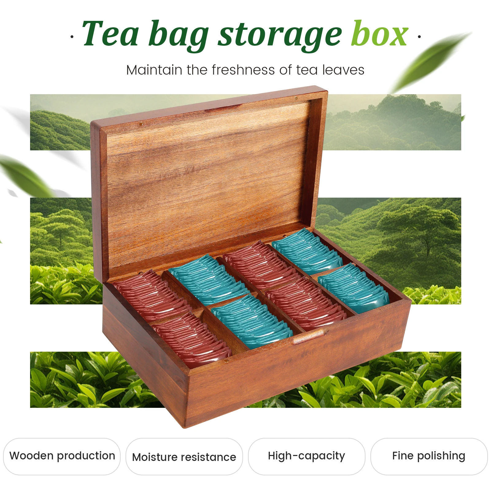 Tea Box Storage Hotel Tea Bag  - đánh giá và giá Coffee Tea Drawer Organizer