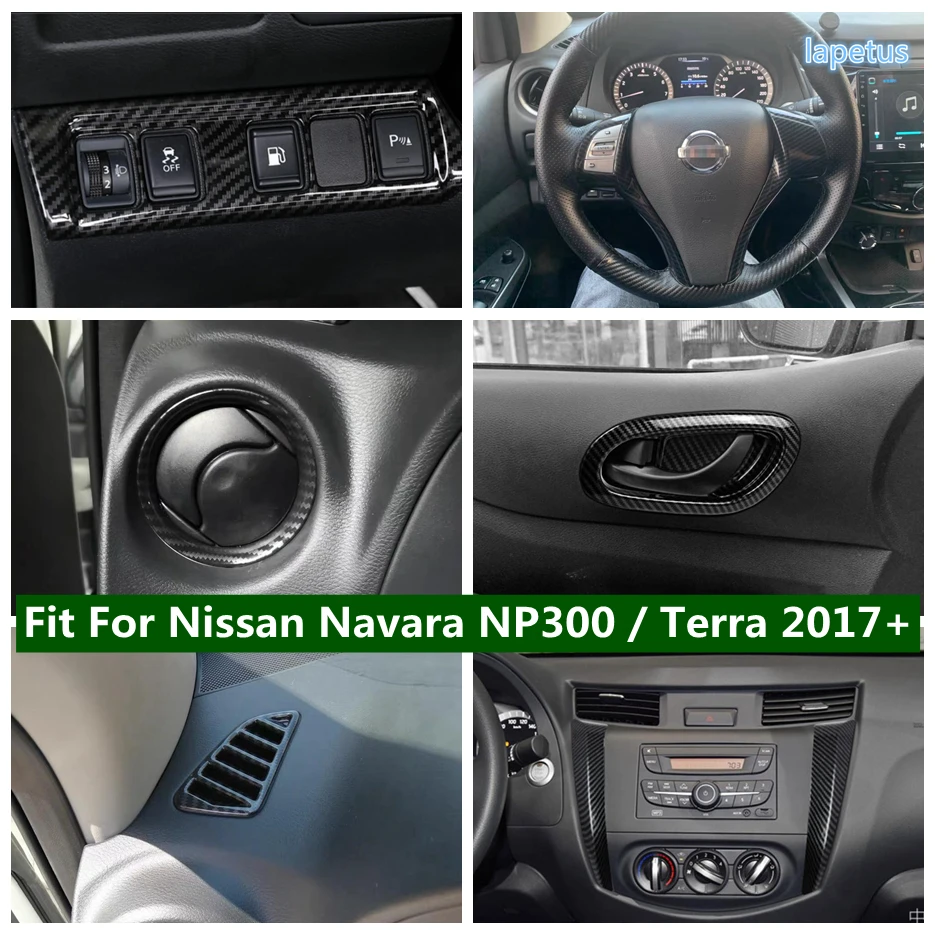 

Water Cup Holder Steering Wheel Air AC Vent Door Handle Bowl Instrument Cover Trim For Nissan Navara NP300 / Terra 2017 - 2021