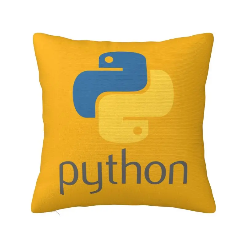 

Programmer Python Symbol Pillow Covers for Sofa Computer Developer Programming Coder Nordic Cushion Cover Square Pillowcase