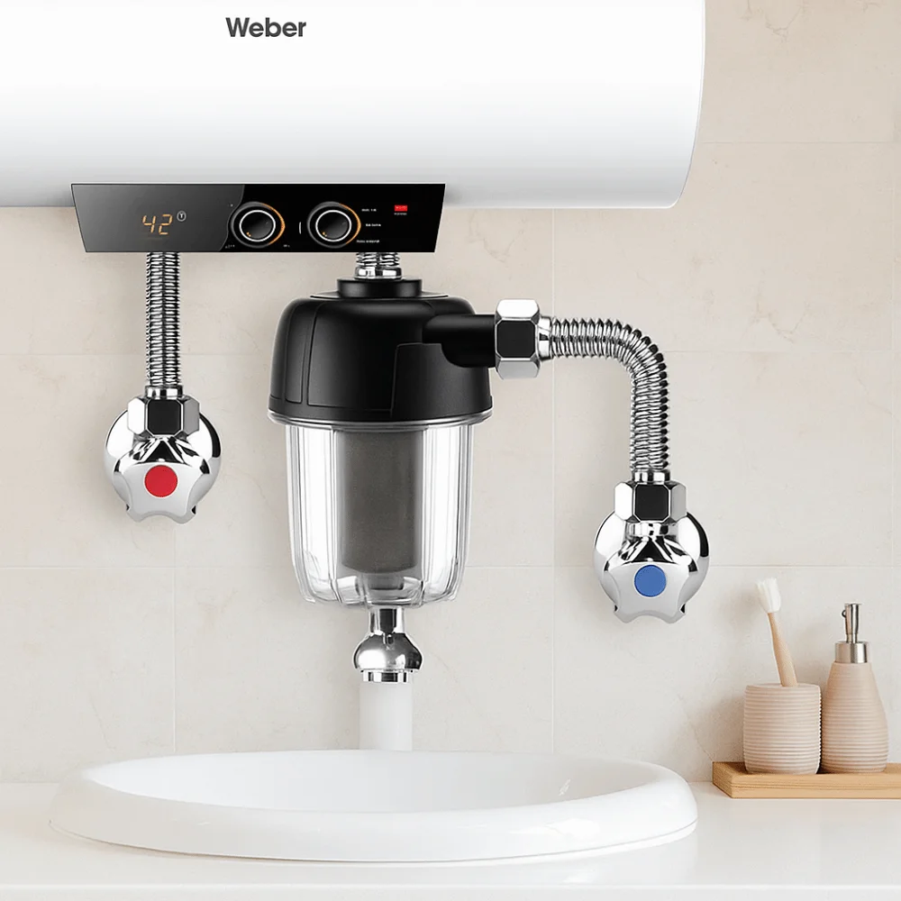 الفولاذ المقاوم للصدأ الفولاذ المقاوم للصدأ المسبق المواد المتينة يطيل عمر سخان المياه المسبق الترشيح متعدد المراحل #5