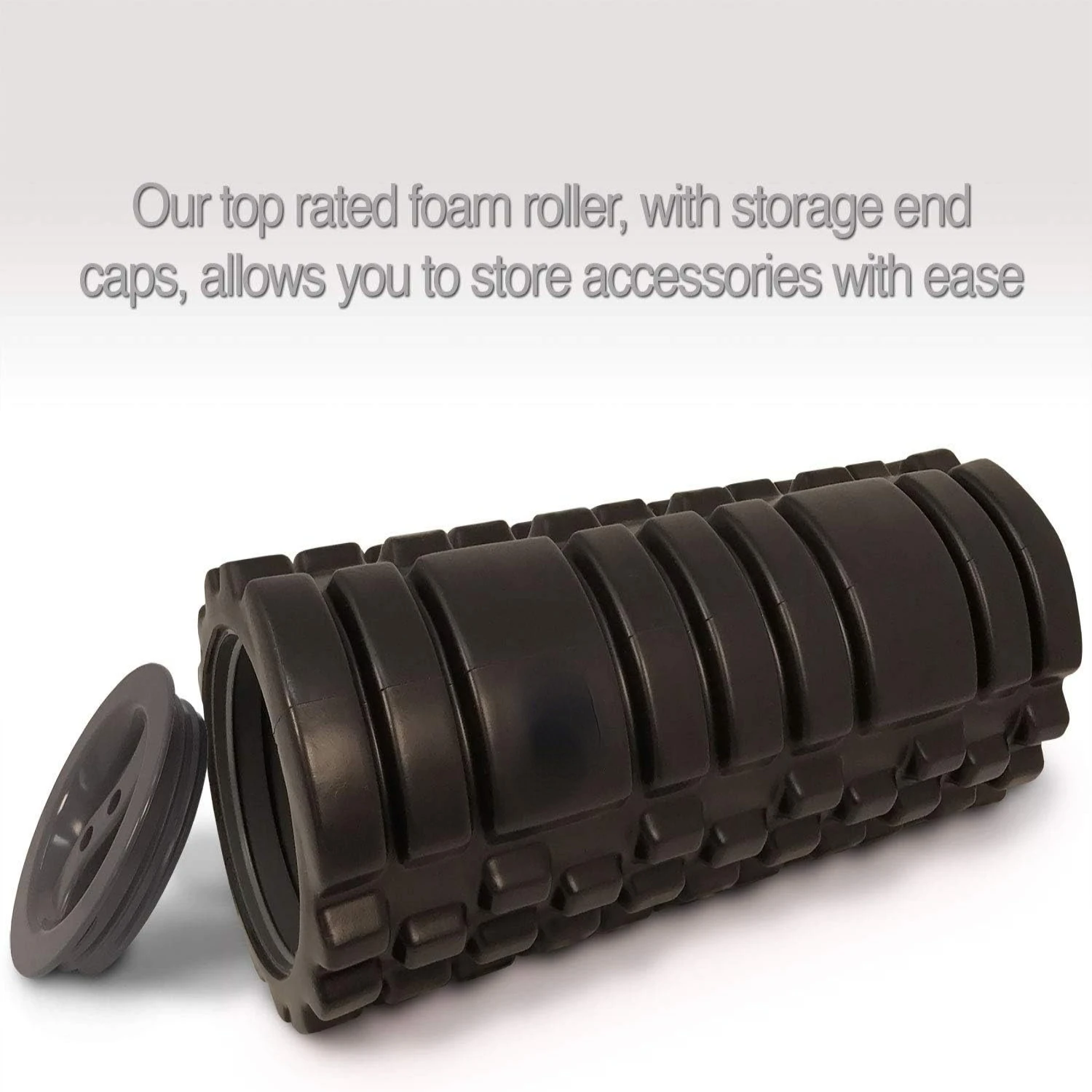 Enhanced 5-In-1 Giftable Foam Roller Set with Premium Hollow Core - Includes Smooth Roller Stick, Stretching Strap, Dual Lacross