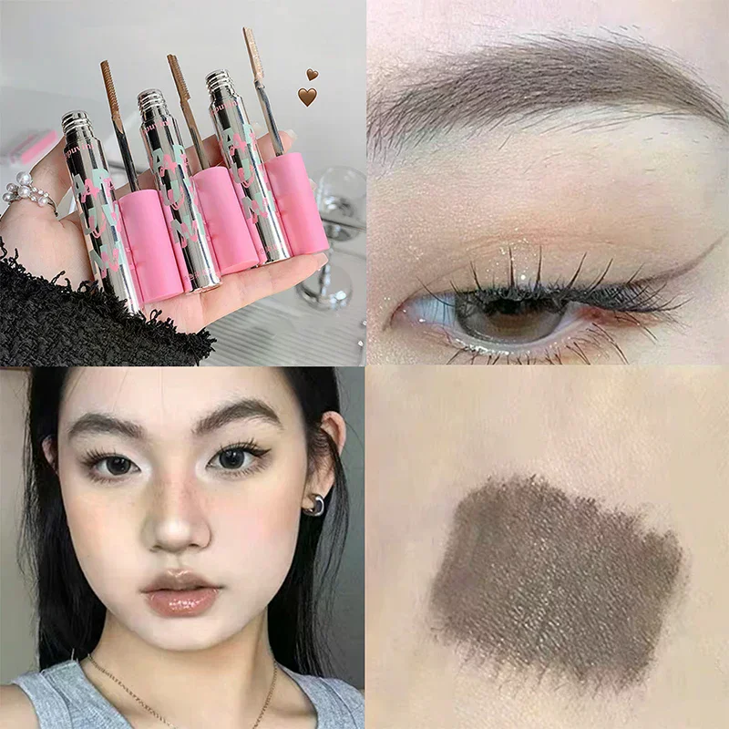 Small Comb Dye Eyebrow Cream Waterproof Sweat-proof Eyebrow Powder Brown Coffee Color Eyebrow Pencil Cream Eyebrow Makeup