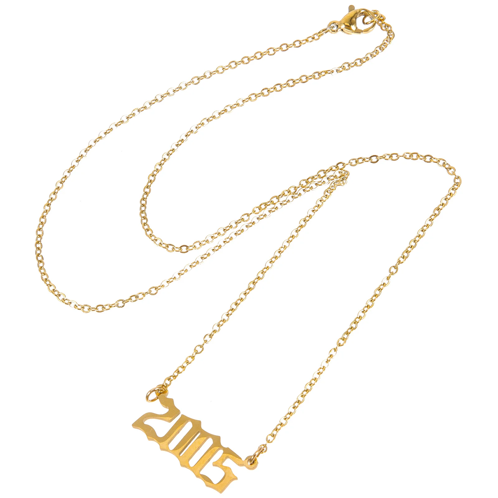 

Digital Necklace Women Chain Pendant Clavicle Layered Gothic Jewelry Female Necklaces Metal Safe Elegant Stylish for girl