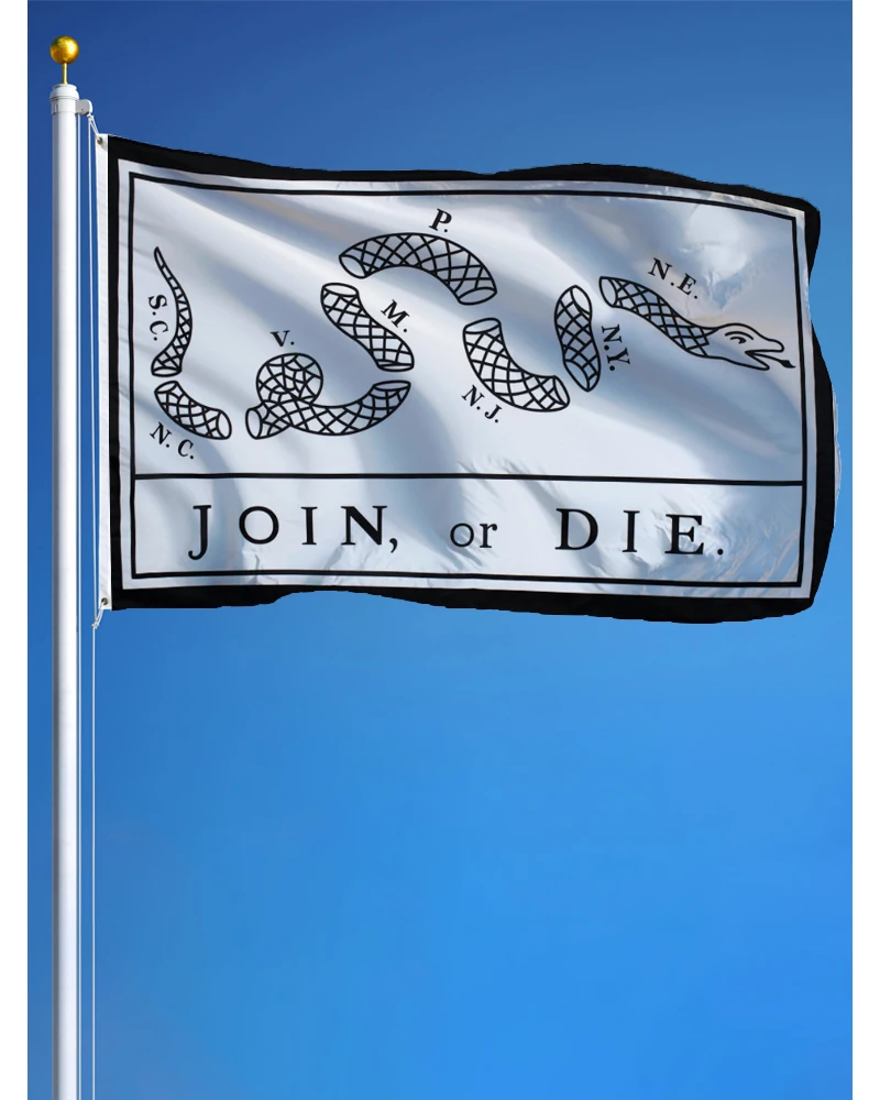 60x90cm 90x150cm Join or Die Flag Banner Tapestry