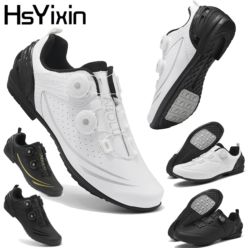 

New MTB Road Flat Cycling Shoes, Sizes 36-46 HsYixin Rubber Flat Cycling Shoes Breathable SPD Road Flat Cycling Shoes