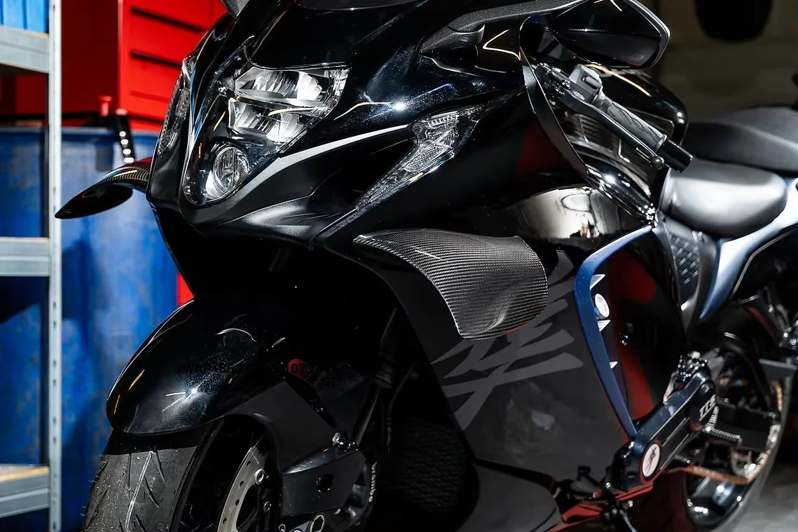 100%  3K Motorcycle Carbon Fibre Wings Aerodynamic Winglets for Gen 3 Hayabusa GSX1300R 2021-2026