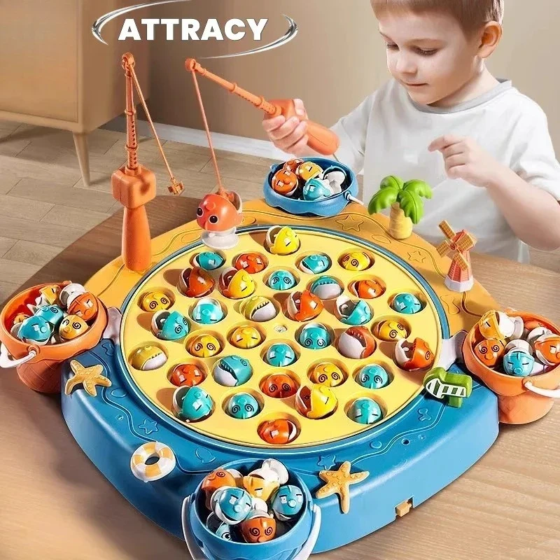 Magnetic Fishing Toy for Kids  Educational Wooden Game Toddler Learning Gift for Boys Girls