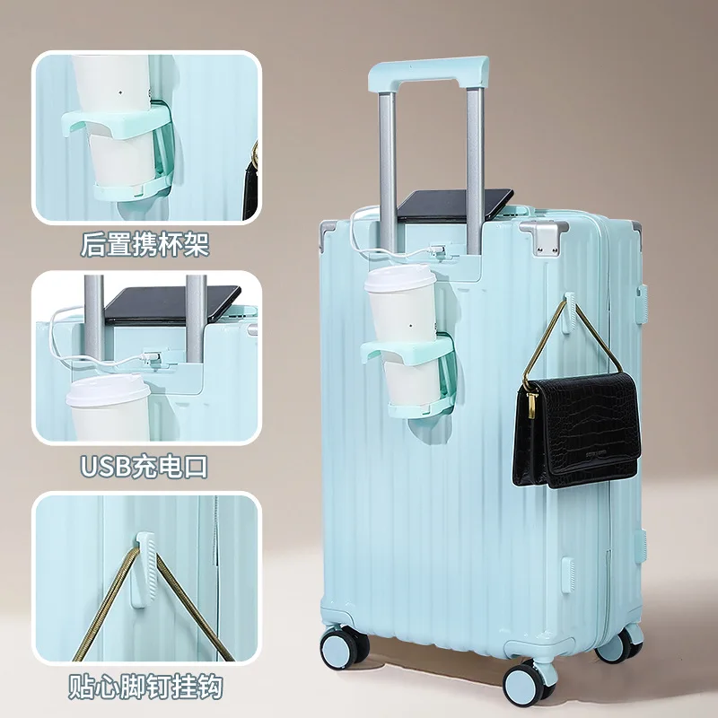 Trolley case 2023 new travel case universal wheel sturdy and durable password box