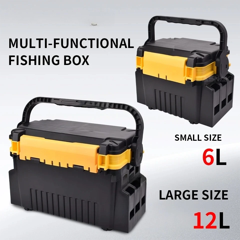 

Popular Hot sell Fishing Box Multi-functional Fishing Tackle Box Detachable Lure Storage Box High Capacity Waterproof Good Airti