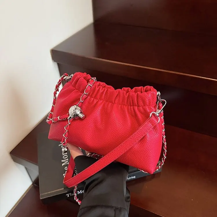 

Элегантная женская сумка-ведро через плечо класса люкс, новинка лета 2026, модная сумка-тоут