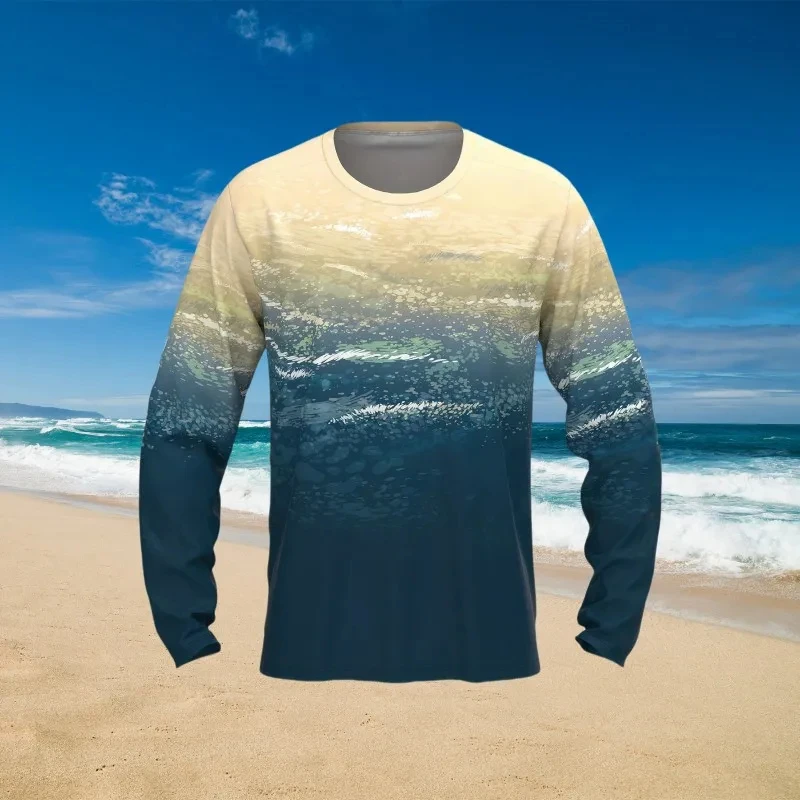 

2024 Autumn Long Sleeve T-Shirt Summer Outdoor Fishing Personalized Sports Oversized Running Fitness Casual High Quality Tops