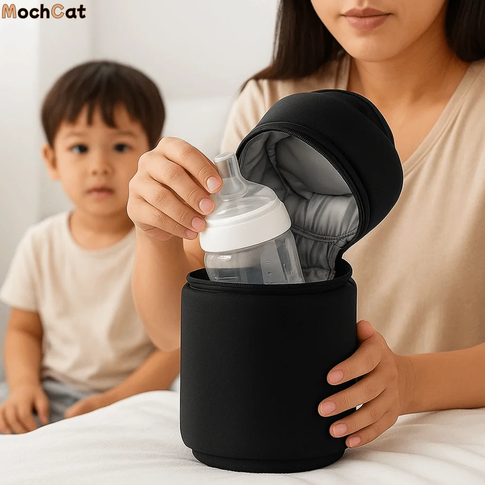 

Anti-Shock Milk Warmer Bottle Bag Scratch Protection Waterproof Insulation Bag Portable Thermal Mommy Bag Daily Use