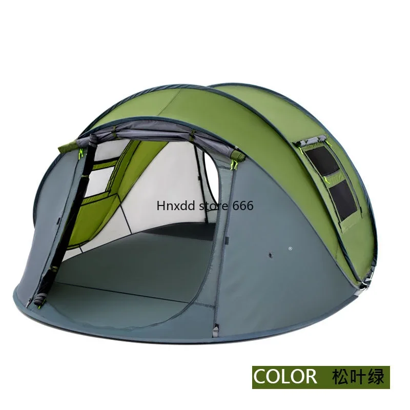 Outdoor tent thickened 3-4 people automatic quick opening tent camping tent