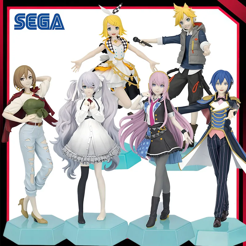 SEGA Original HATSUNE MIKU scène colorée bureau × décorer Collections MEIKO KAITO Megurine Luka Kagamine Len figurine jouet