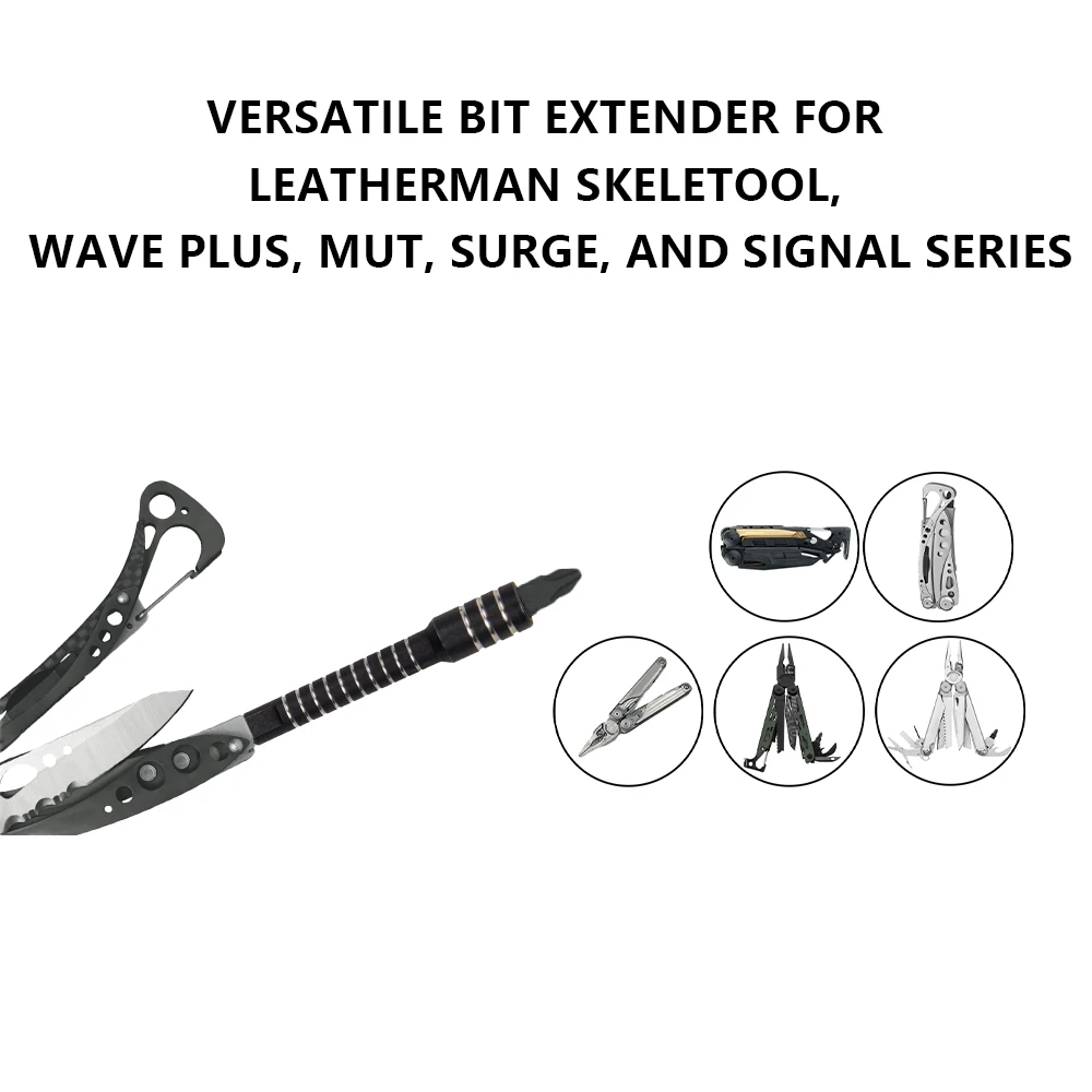 Flat End Multi-tool Bit Driver Extender for Leatherman MUT/EOD/Skeletool/CX/Wave/Surge/Charge AL and Signal Bits set Bits Holder - view 5