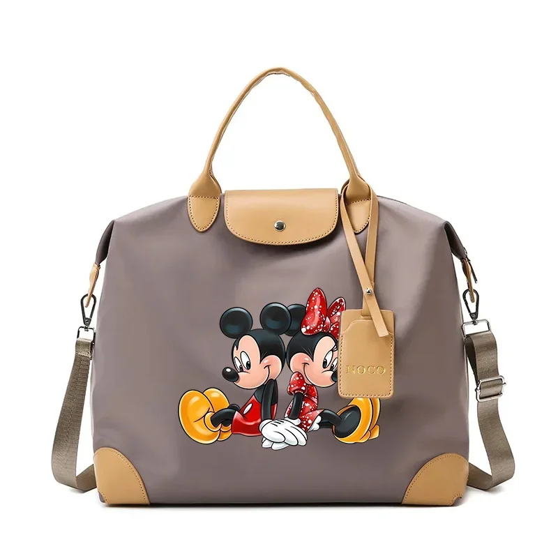 Mickey Minnie Mouse Disney Tote Bag Cartoon Figure Handbag Travel Outdoor Portable Pack Large Capacity Carry on Luggage Gifts