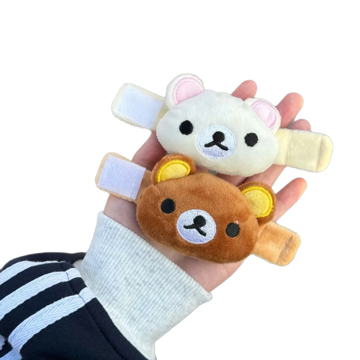 Cartoon Rilakkuma Kawaii Flauschiger Niedlicher Weicher Plüschbär Schlüsselanhänger Taschenanhänger Rucksack-Dekoration Anhänger Geschenk für Beste Freundin