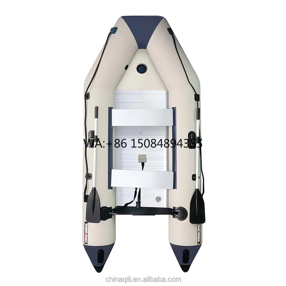 Certified MSA QLIB300 3M Electric Sport Drifting Outboard 0.9mm PVC Inflatable RIB Boat 4+1 Capacity 39cm Tube Diameter Lakes