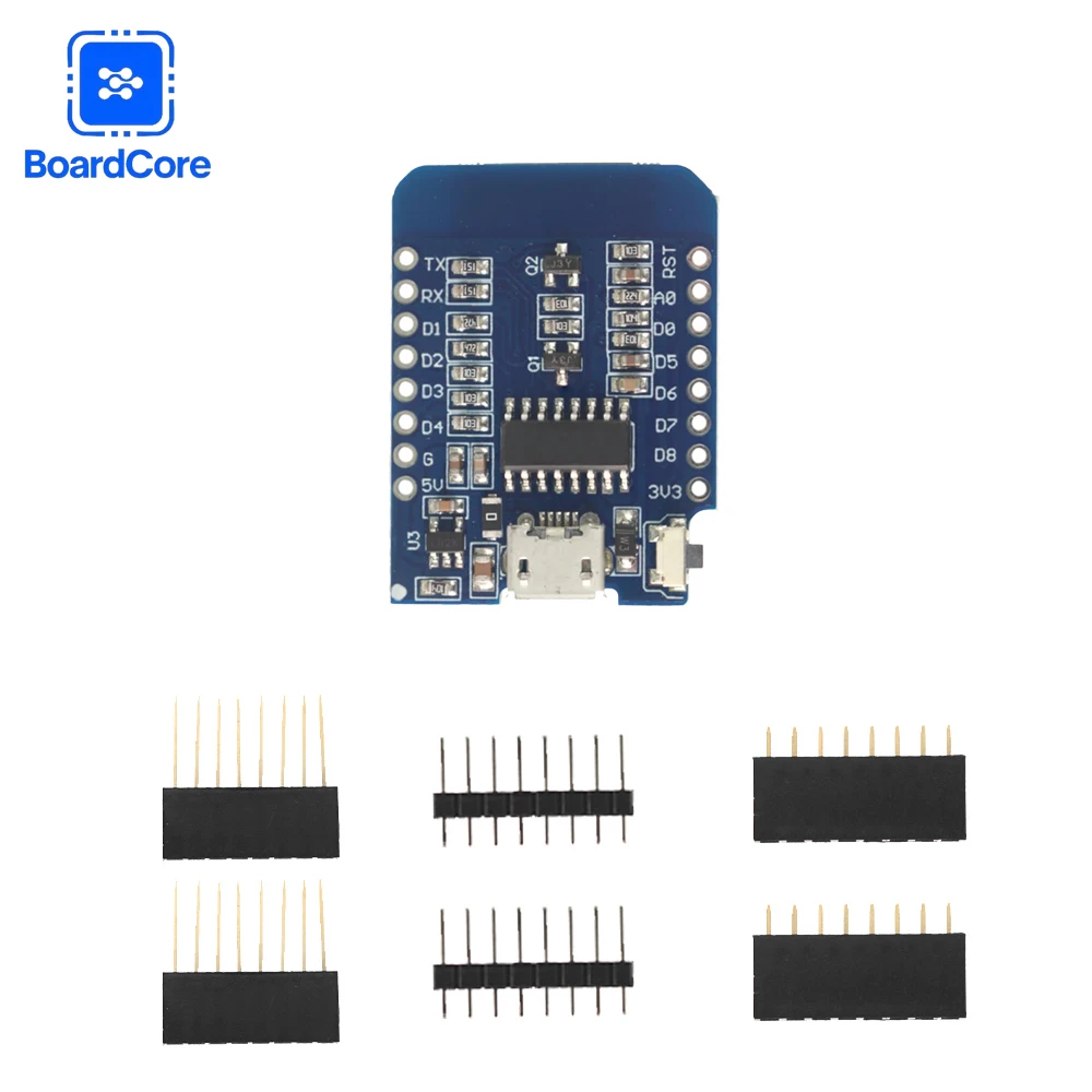 1Set WeMos D1 Mini V4.0 NodeMcu 4MB LOLIN WIFI لوحة تطوير إنترنت الأشياء على أساس ESP8266 CH340G Nodemcu V2 لاردوينو