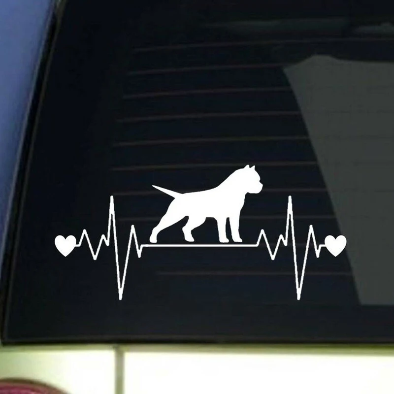 Pegatina de vinilo con diseño de American Bully Pitbull, pegatina de vinilo para ventana de coche, portátil, decoración del hogar, 20 colores a elegir