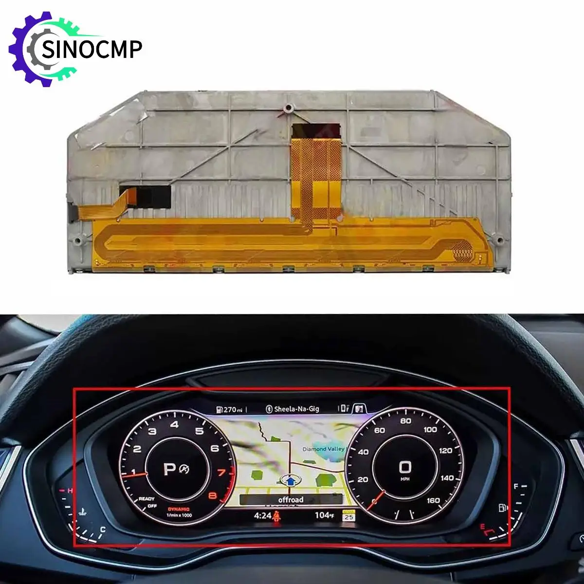 

12.3 Inch LAM1233555C LCD Display For Audi A3 A4 A6 Q3 Q5 Q7 TT S Seires Virtual Cockpits Instrument Cluster Dashboard Car Parts