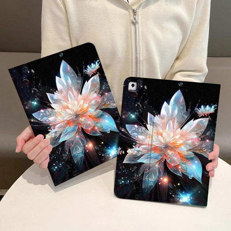 

Sparkling Luminous Flower For iPad Pro Air Mini 2 3 4 5 6 7 7th 8th 9th 10th 11th 10.2 9.7 10.5 10.9 11 12.9 13 Tablet Case