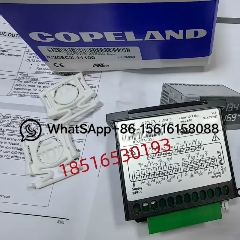 Copeland Dixell Elf Electronic Thermostat IC208CX-11000 Digital Temperature Controller for Refrigeration Cooling System HVAC