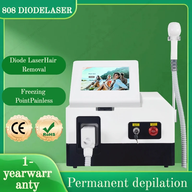 

Platinum 3 wavelength 808 nm diode laser 808 rejuvenation ice Alexander painless permanent hair removal cooling head salon