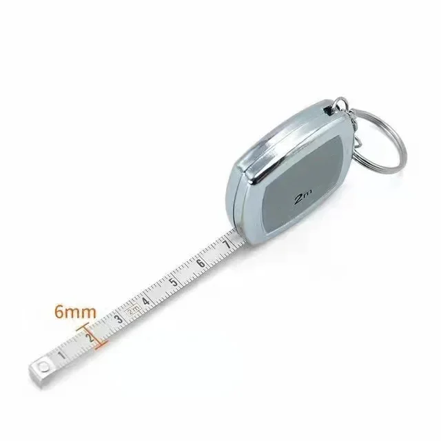 2 Meters Small Tape Measure Key Ring Small Steel Tape Measure Mini Pocket Portable Compact Carry Around Mini Tape Measure