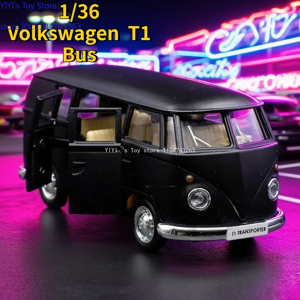 

1/36 Diecasts Volkswagen Miniature Cars VW T1 Bus Toys Alloy Diecasts Scale Metal Collection Cars Models Vehicles Kids Toy Cars