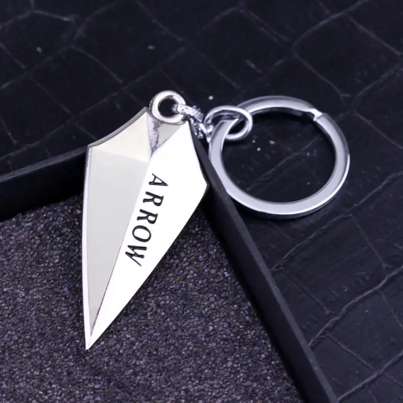 Movie Series Comics Seta Logotipo Chaveiro para Homens, Liga, Chaveiros de Metal, Corrente Chave Verde, Presente Da Jóia