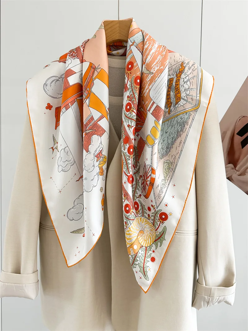 two-sided-print-scarf-90cm-women-18mm-silk-scarfs-luxury-designer-bag-neck-scarves-rolled-shawls-mother-lover-gift