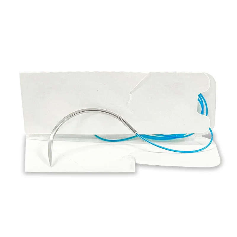 12Pcs 75cm 2/0 3/0 4/0 Non Absorbable  Suture Nylon Silk Polypropylene Polyester Monofilament Teaching Exercises