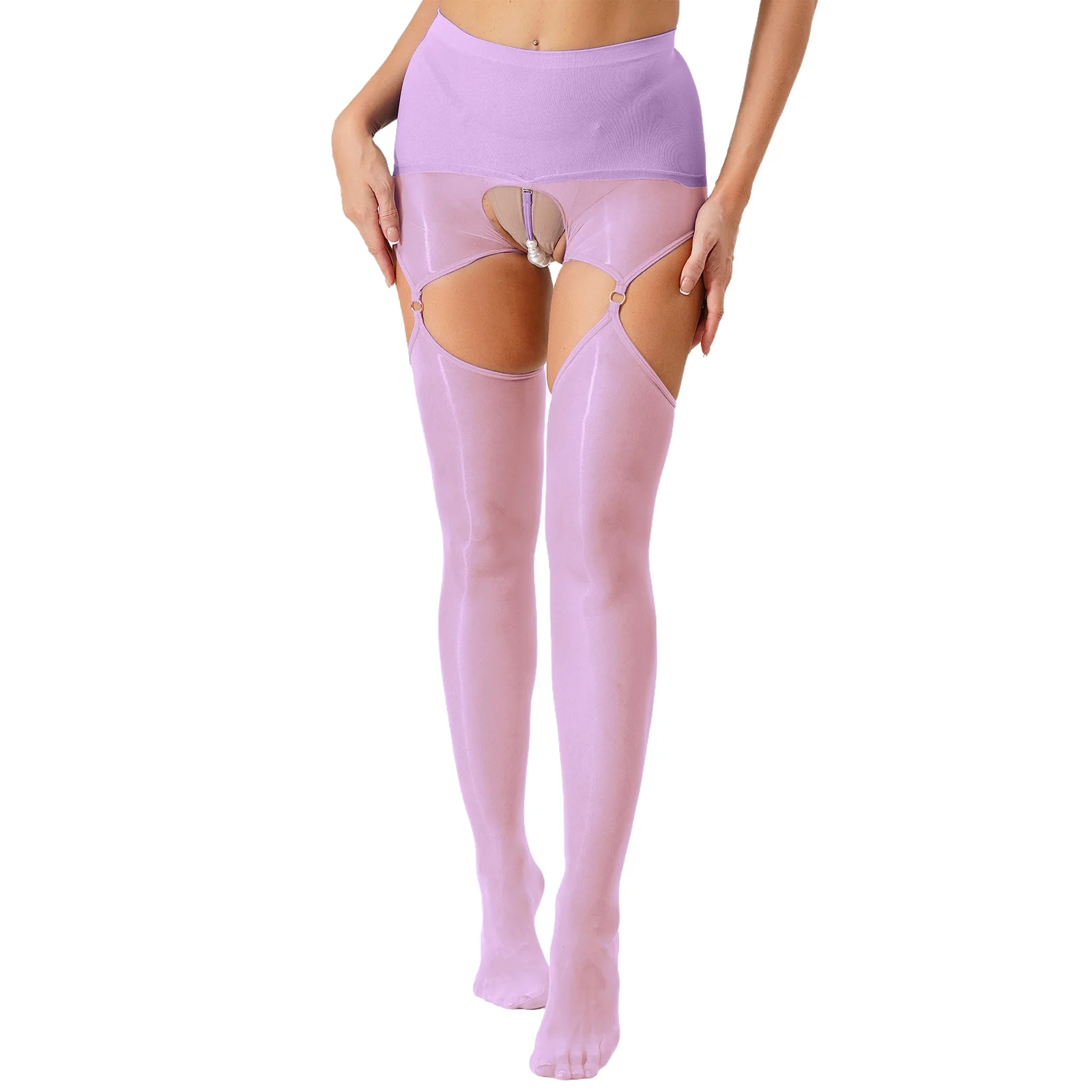 

Женское нижнее белье для взрослых, соблазнительные колготки с открытой попкой без вырезов и лентой из искусственного жемчуга, чулки для эротического порно, леггинсы для флирта