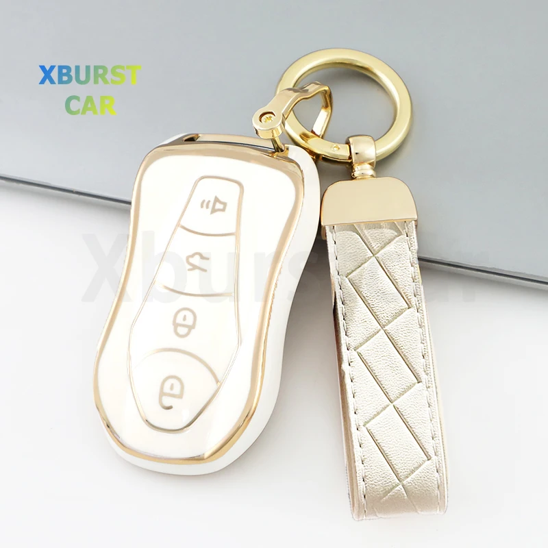 

Keyless Protector for Geely Tugella Azkarra FY11 Atlas Pro New Emgrand GS X6 SUV EC7 TPU Car Remote Key Cover Case Shell Fob