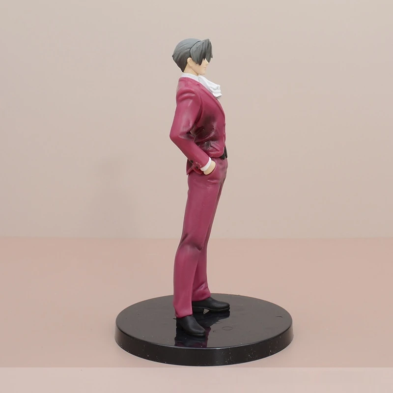 Anime Ace Attorney Action Figure Miles Edgeworth Standing Model Doll PVC Statue Tabletop Display Children'S Toy Birthday Gifts