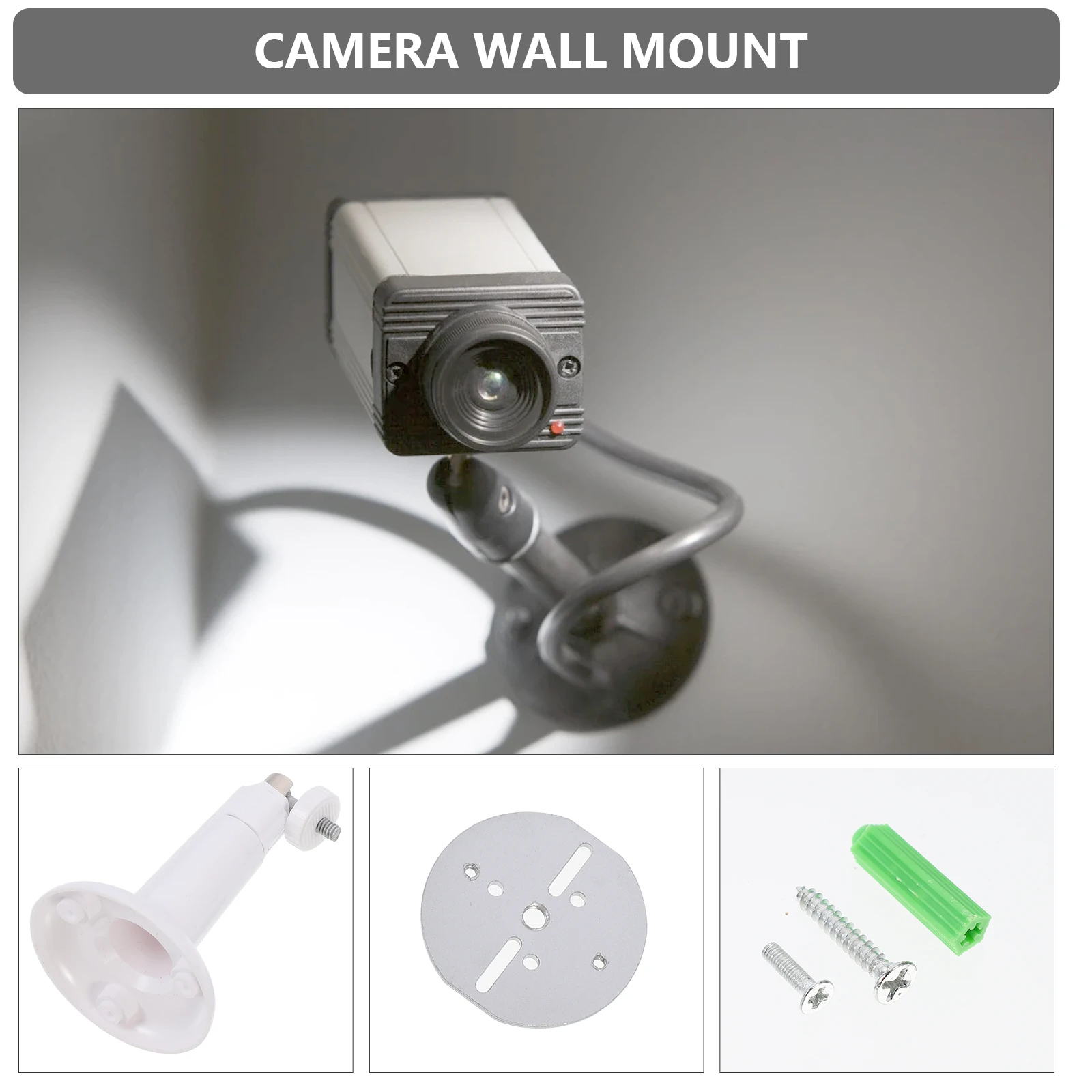 

2PCS Wall Mount Bracket for Security Adjustable CCTV Holder Durable Monitoring AccessoriesBracket