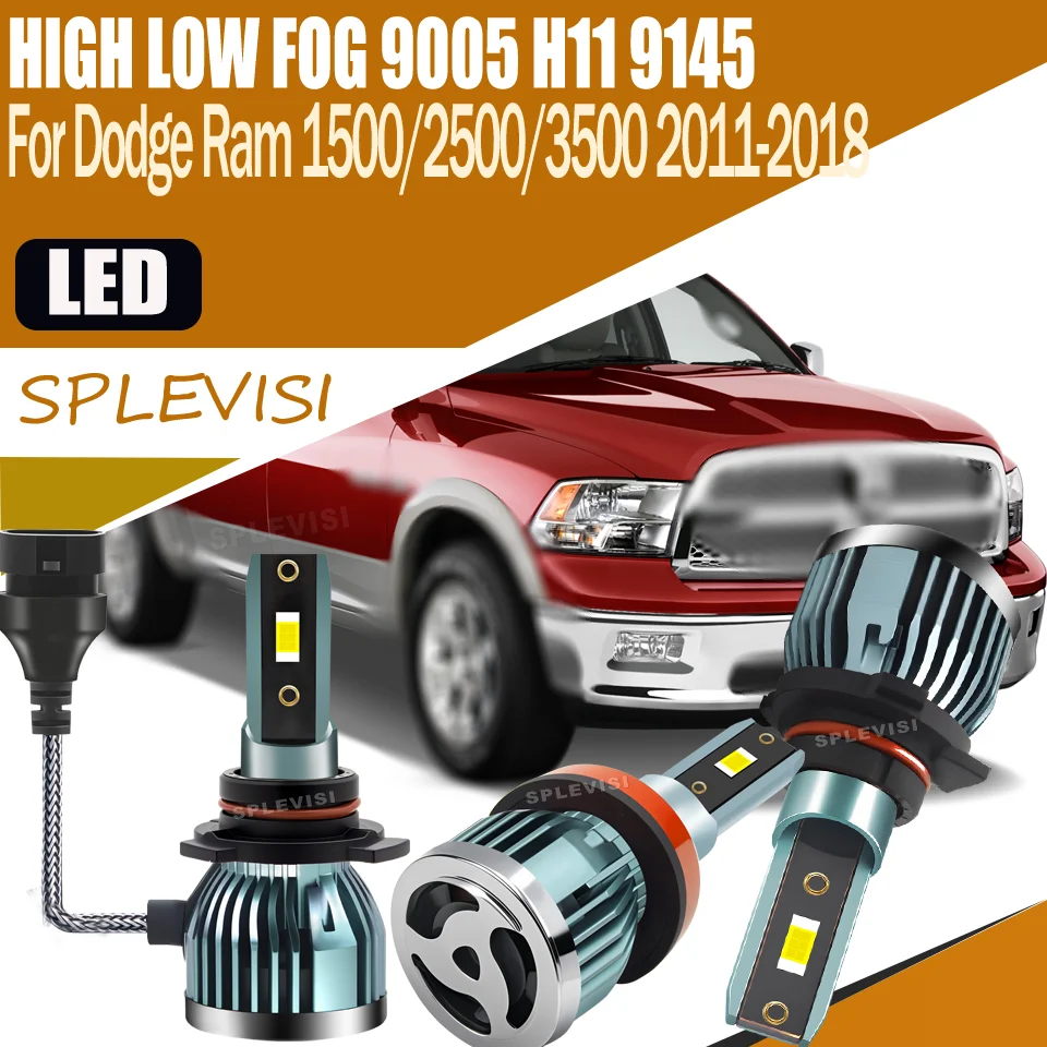 

Smooth Stable Lighting Waterproof Headlight foglight LED For Dodge Ram 1500/2500/3500 2011 2012 2013 2014 2015 2016 2017 2018