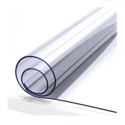 Clear Table Protector Waterproof PVC Clear Desk Pad Oil Resistant Easy to Clean For Table Mat for Office Writing Desk Tabletop
