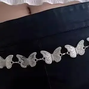 خمر البيضاوي مشتهى سلسلة الخصر المعدنية للنساء ريترو ستايل رائعة الذهب اللون مطلي حزام سلاسل موضة مجوهرات للجسم هدايا