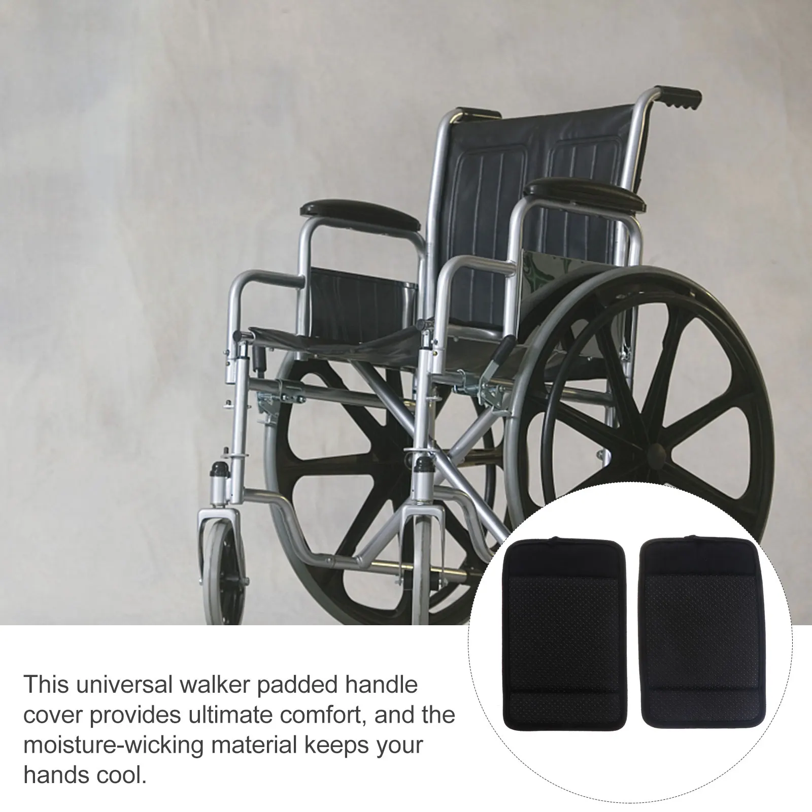 

Anti slip Walker Handle Pads Wheelchair Armrest Covers Cushion Safe Reliable Walking Aid Elderly Health Care